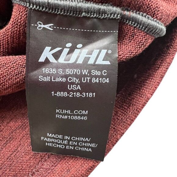 Kühl Men's Quarter-Zip Pullover Sweater Red Size Large - Picture 4 of 6